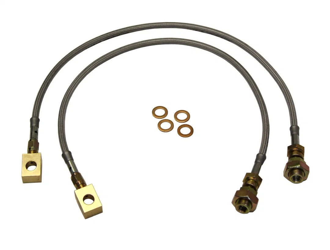 FBL16 – SKYJACKER Brake Line, Braided Stainless Steel Hose Use With 3 Inch To 4 Inch Lift Set Of 2